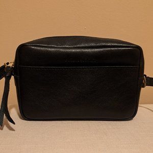 PLG Large Pebbled Black Camera Bag Purse